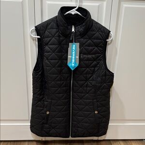Black reversible winter vest